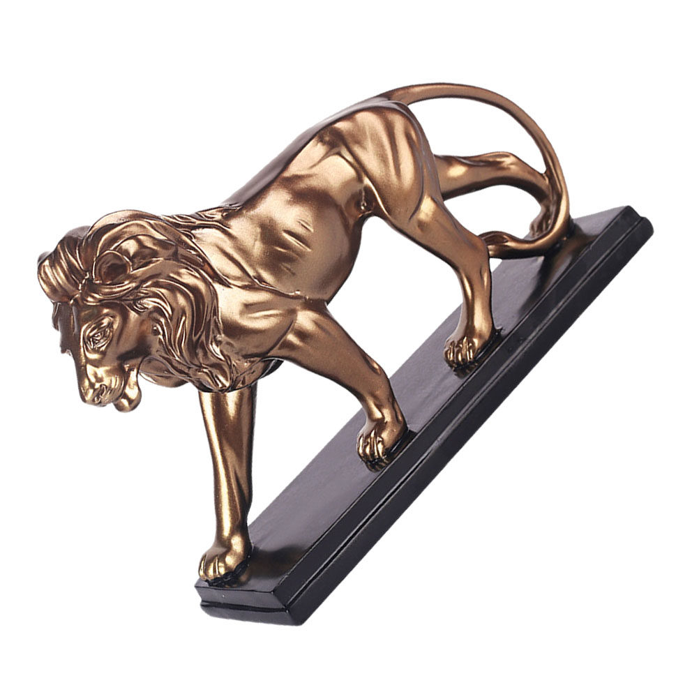 Resin Art Table Top - 1Pcs Resin Lion Ornament Desktop Sculpture