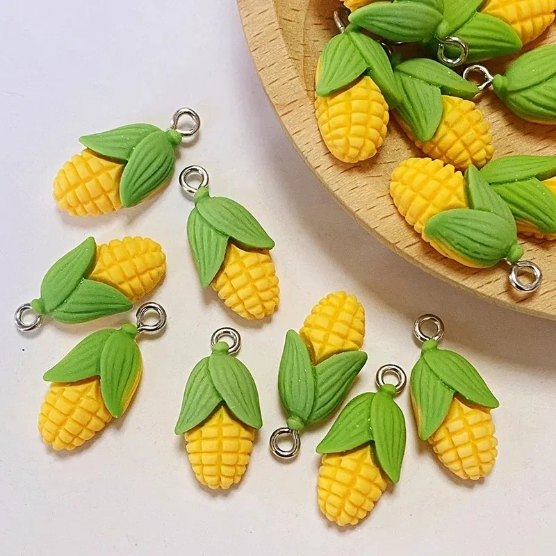 20Pcs Funny Mini Corn Vegetabl - Resin Art Pendant recension och pris