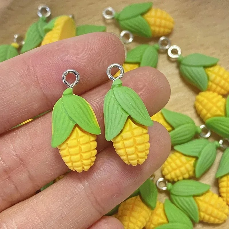 20Pcs Funny Mini Corn Vegetabl - Resin Art Pendant recension och pris