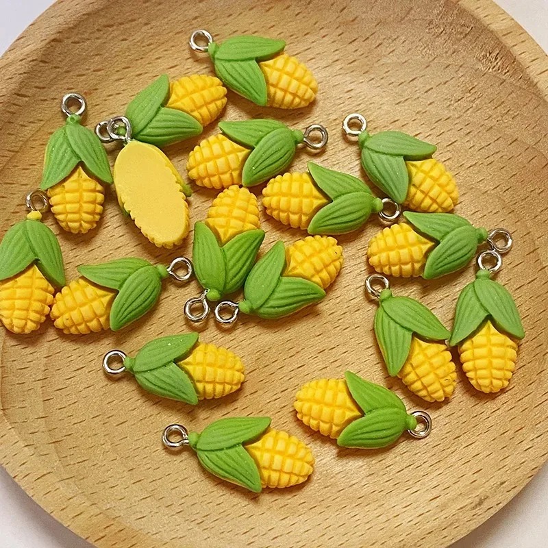 20Pcs Funny Mini Corn Vegetabl - Resin Art Pendant recension och pris