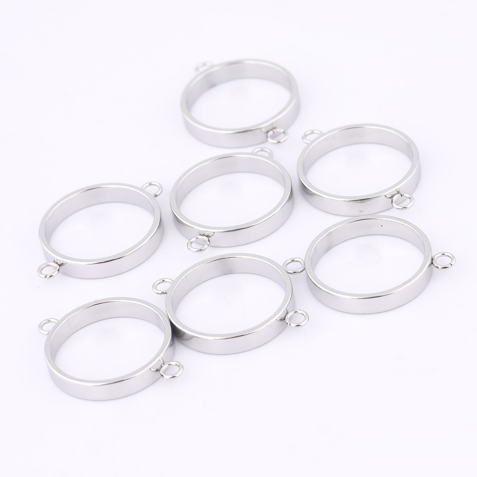 10pcs Stainless Steel 14mm Ope - Resin Art Pendant recension och pris