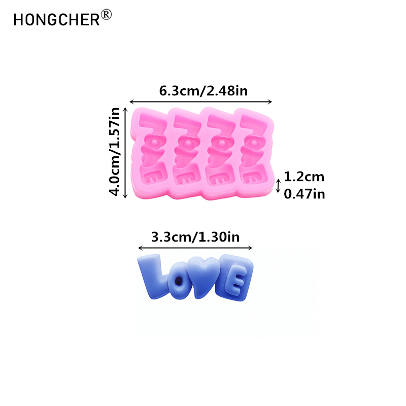 LOVE Letters Silicone Mold DIY - Resin Art Phone Case recension och pris