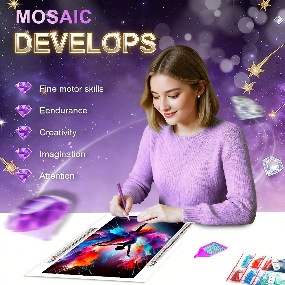 HUACAN 5d Diy Diamond Mosaic K - Resin Art Wallpaper recension och pris