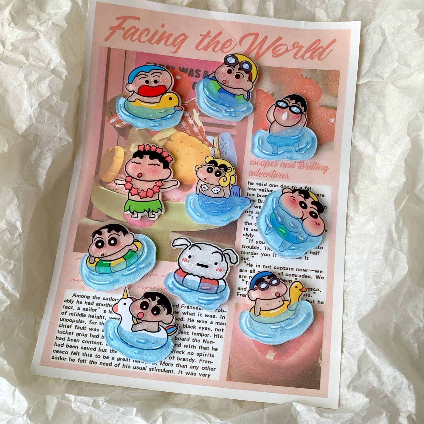 Crayon Shin-chan resin accesso - Resin Art Phone Case recension och pris