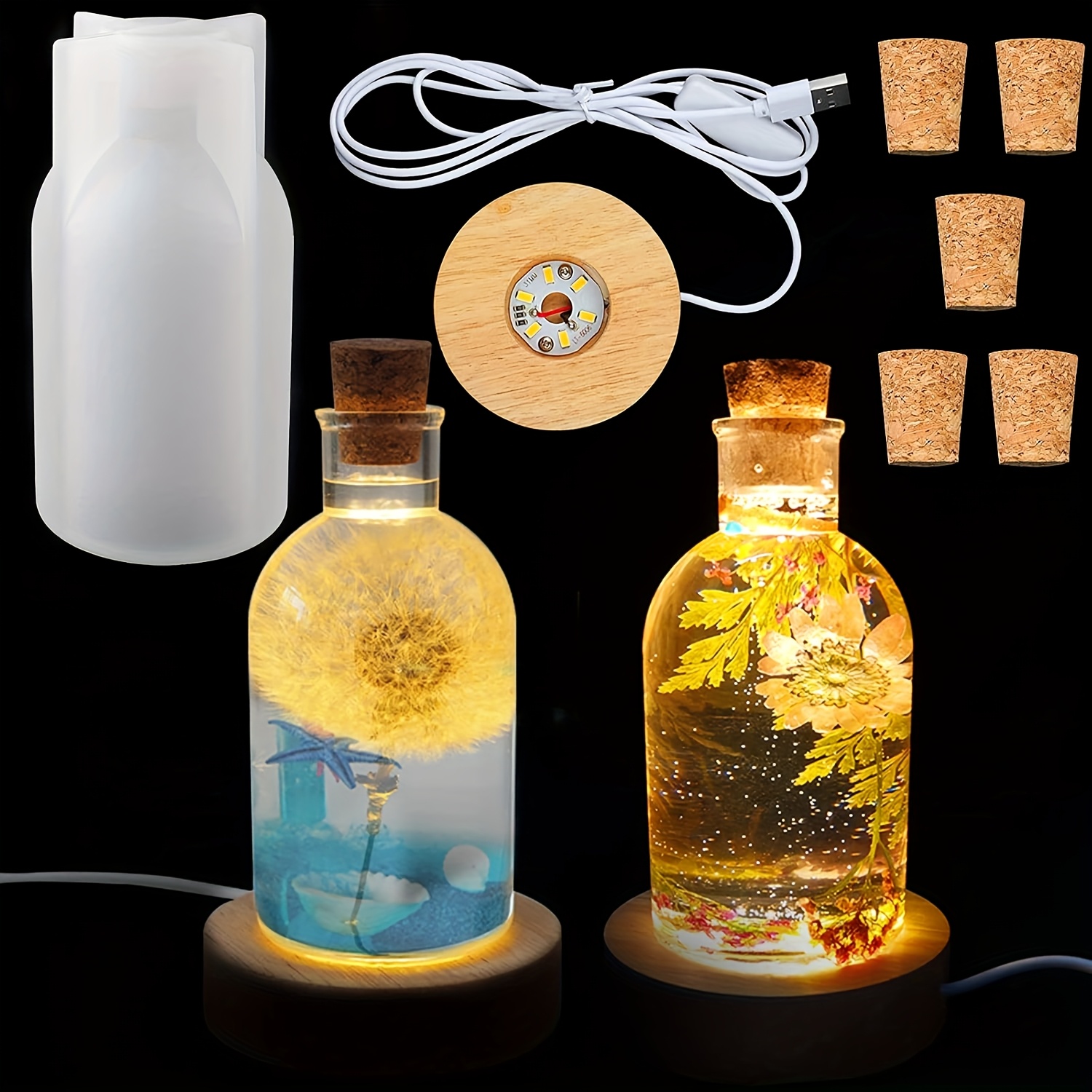 Drift Bottle Light Resin Mold  - Resin Art Equipment recension och pris
