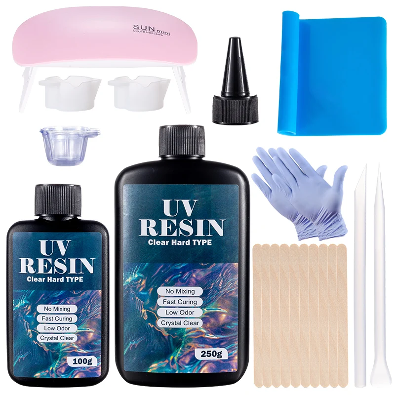 Hard UV Resin Glue Kit Fast Cu - Resin Art Equipment recension och pris