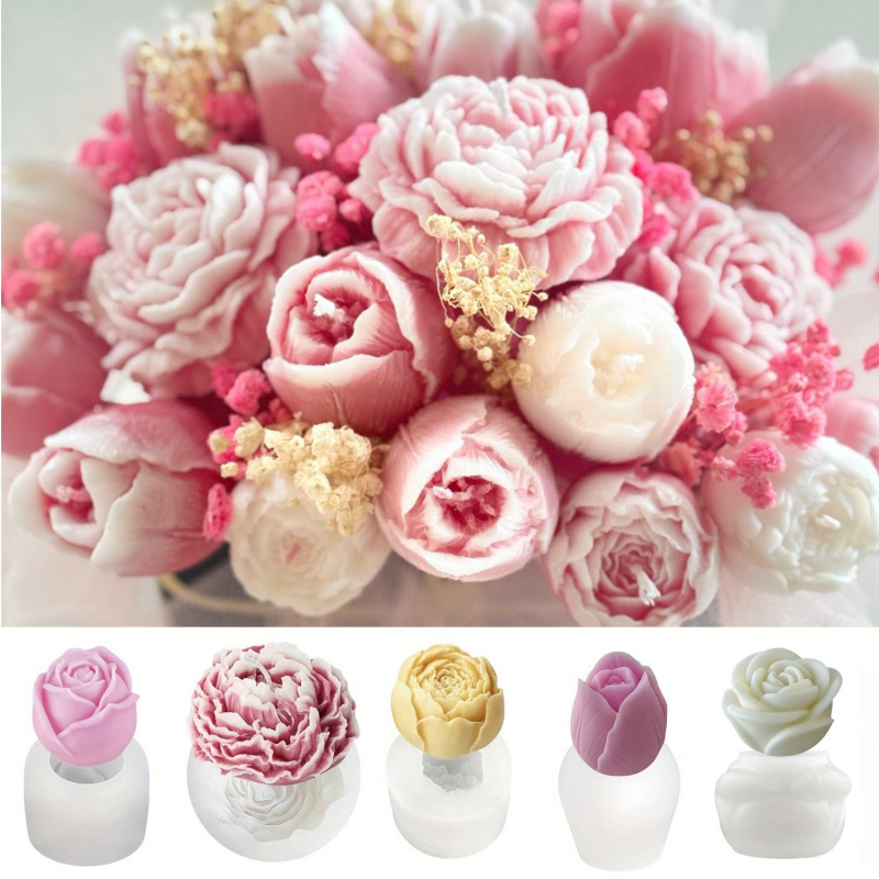 Five-Piece SetDIYFloral Candle - Resin Art Gel recension och pris