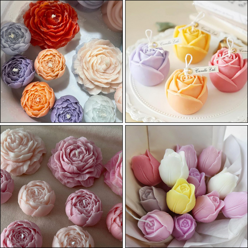 Five-Piece SetDIYFloral Candle - Resin Art Gel recension och pris