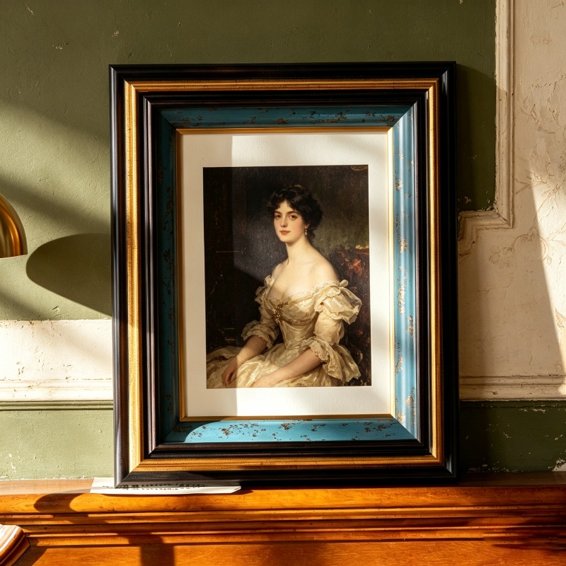 Vintage Picture Frame A4 6‑10  - Resin Art Table Top recension och pris