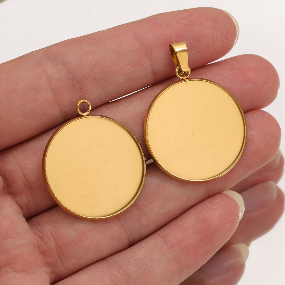 10pcs Stainless Steel Gold Pen - Resin Art Pendant recension och pris