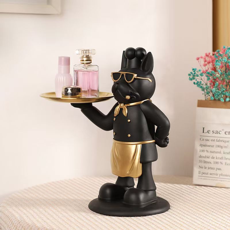 Resin Pirate Chef Statue Tray  - Resin Art Dining Table recension och pris