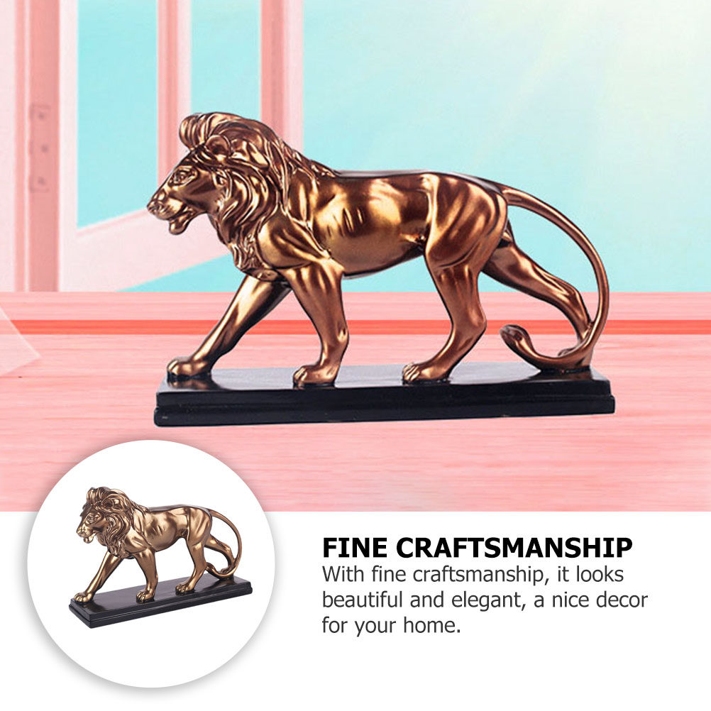 1Pcs Resin Lion Ornament Deskt - Resin Art Table Top recension och pris