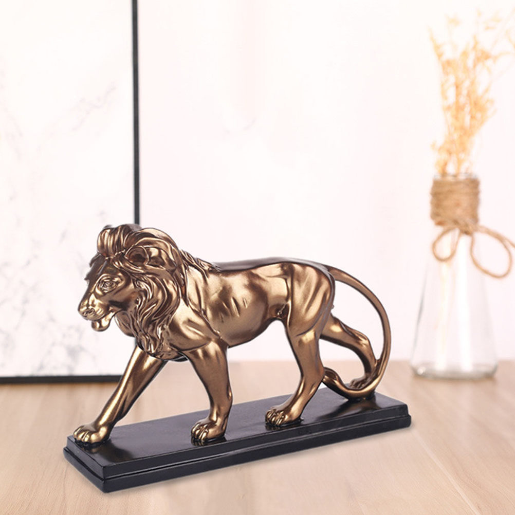 1Pcs Resin Lion Ornament Deskt - Resin Art Table Top recension och pris