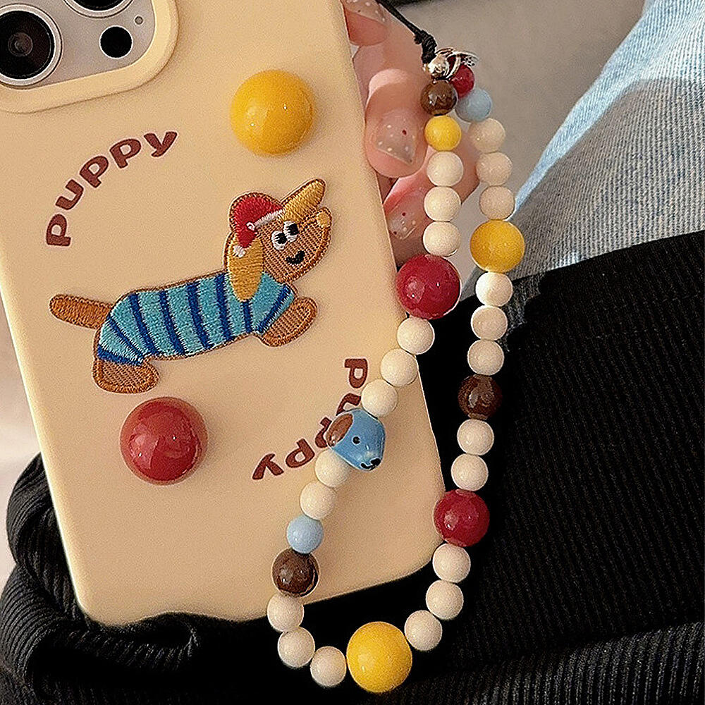 Cute Dog Bear Cheese Pendant M - Resin Art Phone Case recension och pris