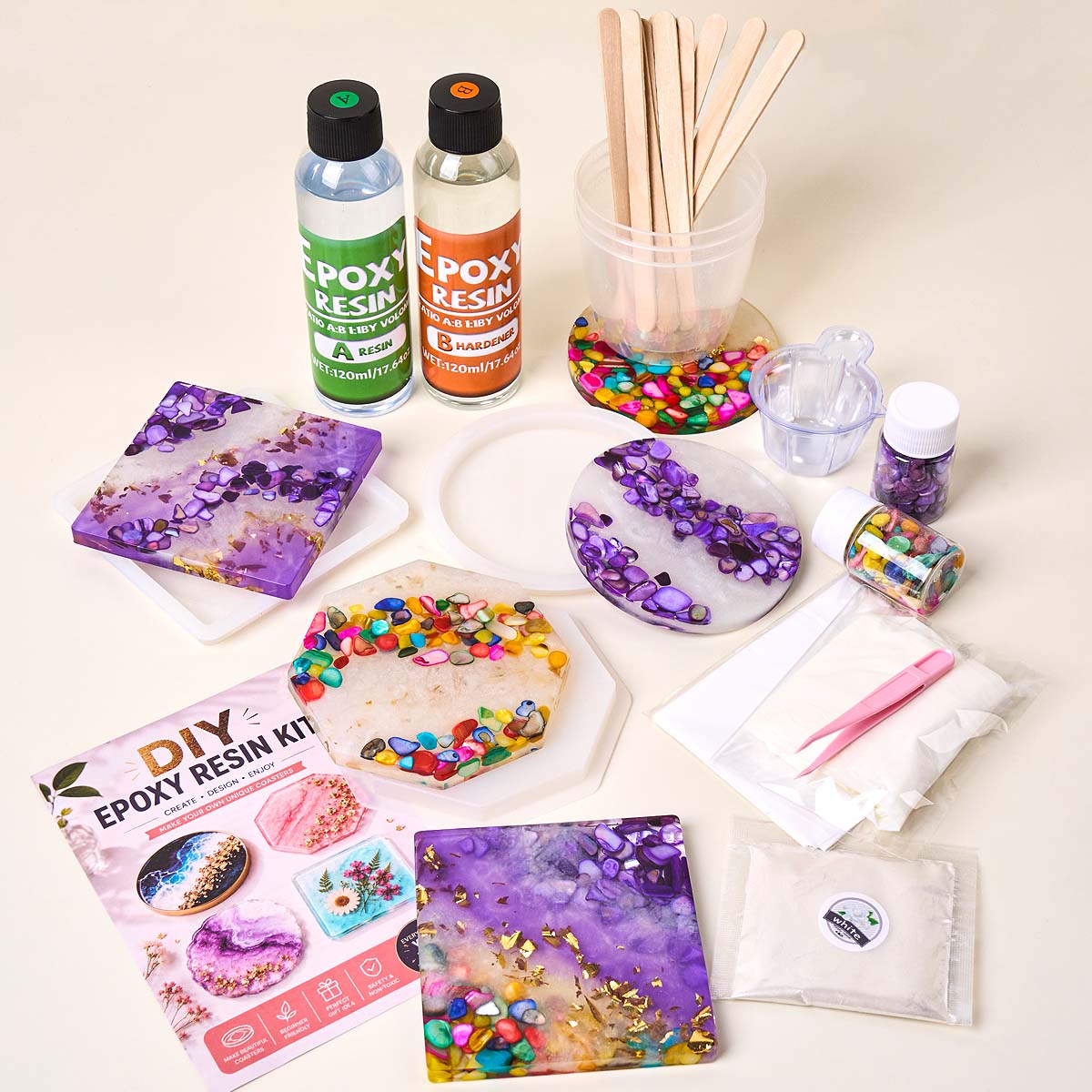 Epoxy Resin Coaster Making Kit - Epoxy Resin Ab recension och pris