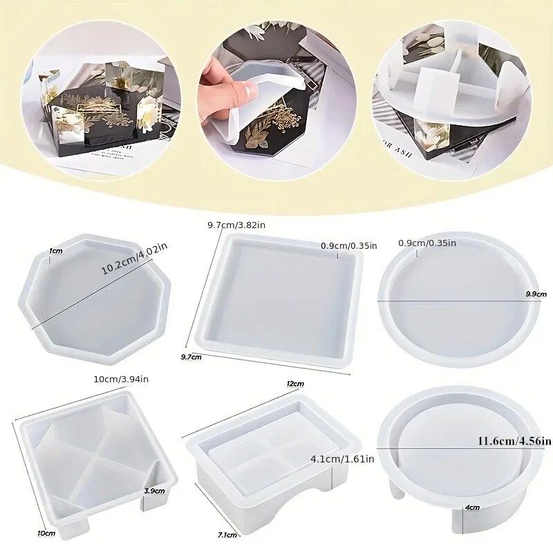 Coaster Resin Molds Set Includ - Resin Art Equipment recension och pris
