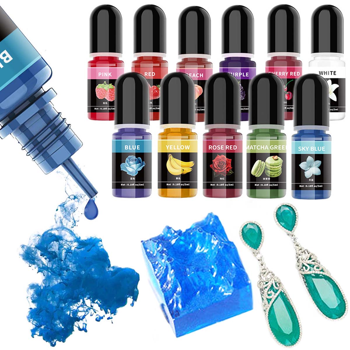 5ml/Bottle Epoxy Resin Pigment - Epoxy Resin Ab recension och pris