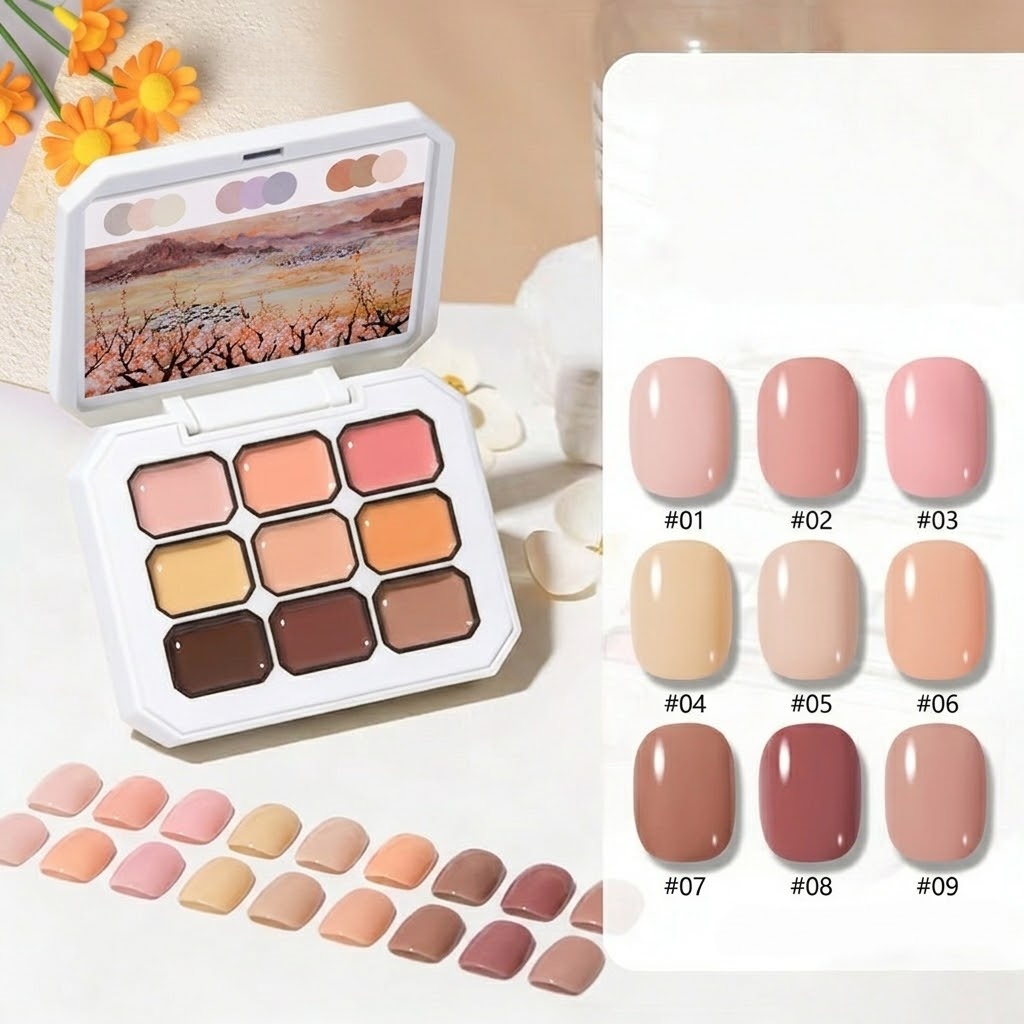 1pc 9-Grid Color Painting Gel  - Resin Art Gel recension och pris