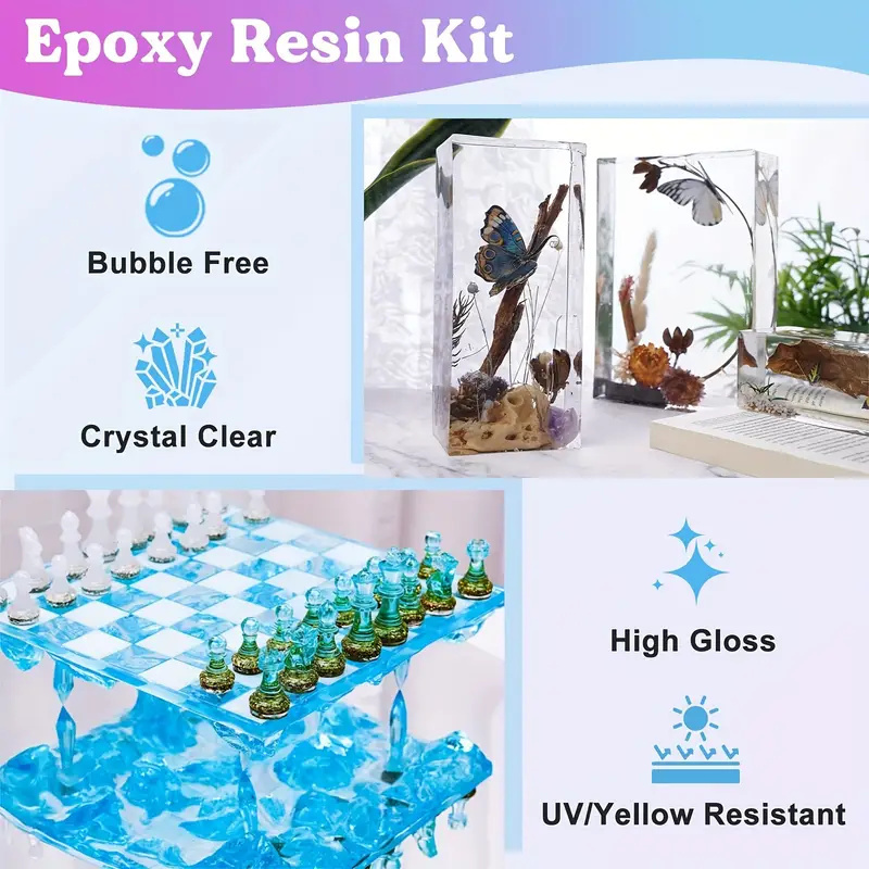 17.6oz/10.4oz Clear Epoxy Resi - Resin Art Table Top recension och pris