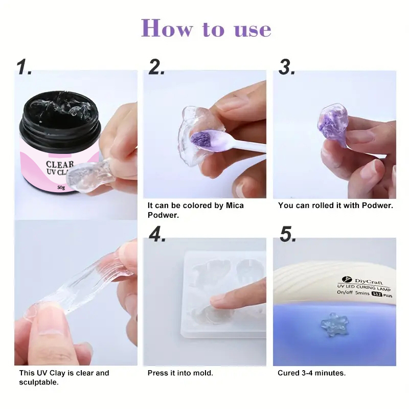 UV Clay Clear Polymer Resin fo - Resin Art Equipment recension och pris