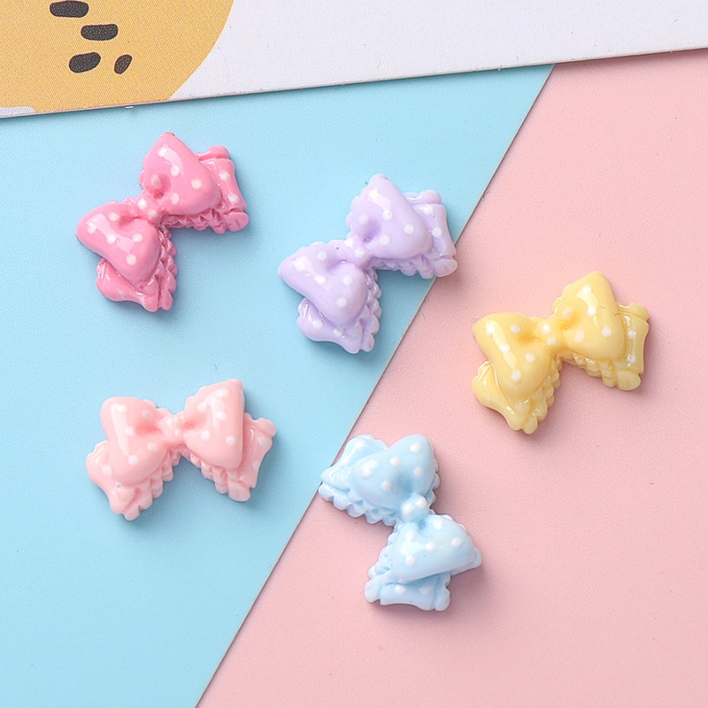 7 Colors Mini Bow Resin Charms - Resin Art Phone Case recension och pris