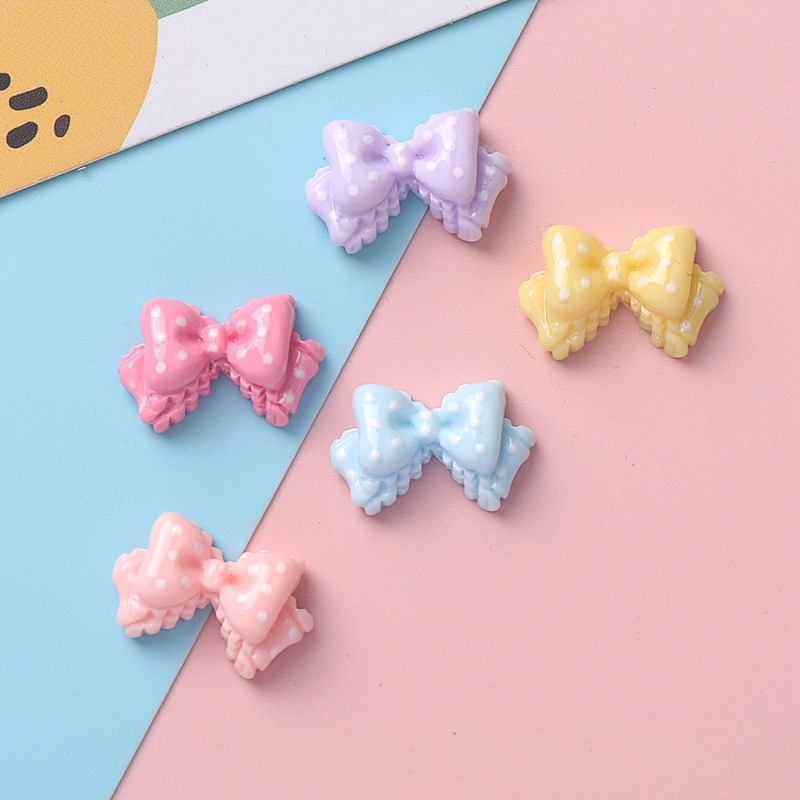 7 Colors Mini Bow Resin Charms - Resin Art Phone Case recension och pris
