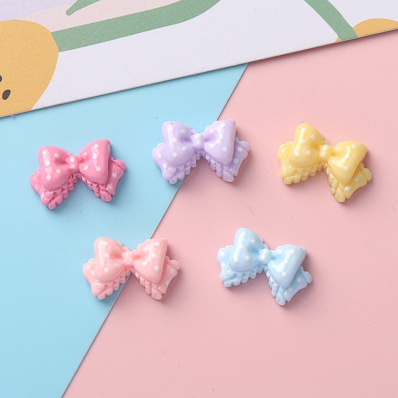 7 Colors Mini Bow Resin Charms - Resin Art Phone Case recension och pris
